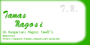 tamas magosi business card